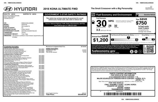 2018 Hyundai KONA Ultimate