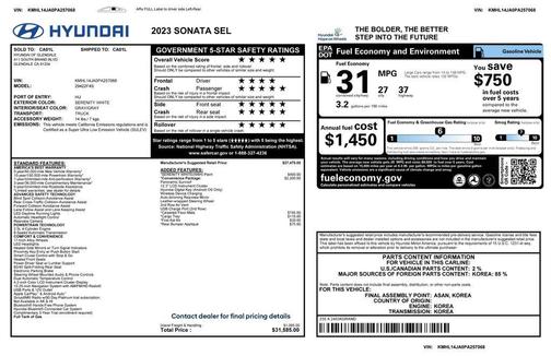 2023 Hyundai SONATA SEL