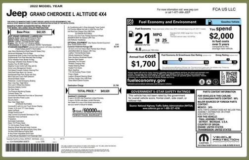 2022 Jeep Grand Cherokee L Altitude