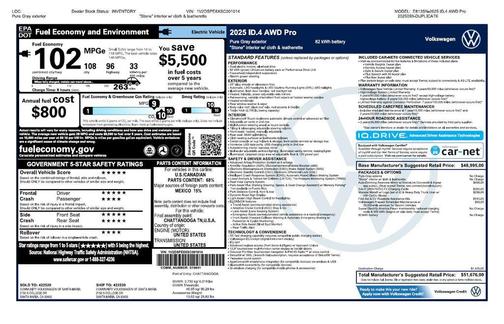 2025 Volkswagen ID.4 AWD Pro