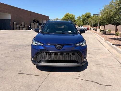 Blue Crush Metallic/Jet Black 2024 Toyota Corolla Hybrid SE