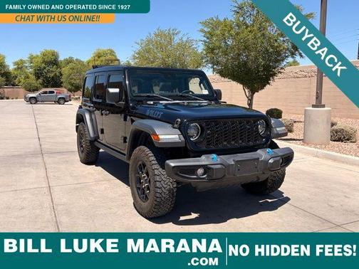 Black Clearcoat 2024 Jeep Wrangler 4xe Willys