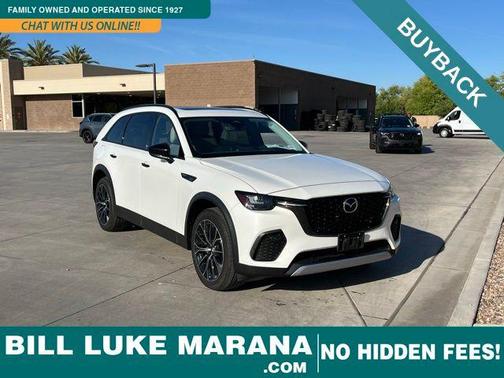 Rhodium White Premium 2025 Mazda CX-70 PHEV Premium Package