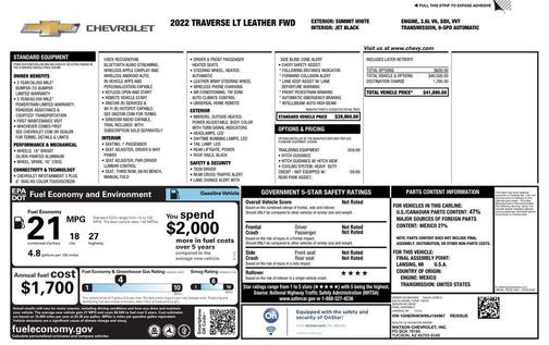 2022 Chevrolet Traverse LT Leather