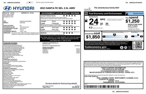 2023 Hyundai SANTA FE SEL 2.4
