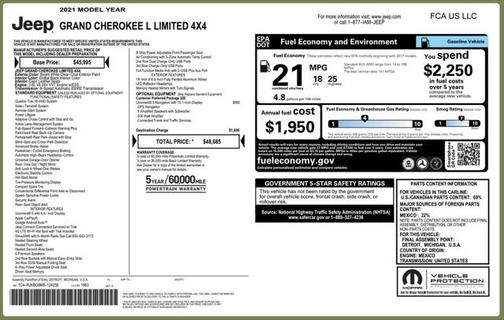 2021 Jeep Grand Cherokee L Limited