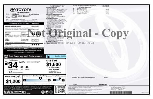 2021 Toyota Corolla SE