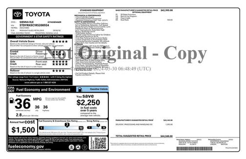 2024 Toyota Sienna XLE