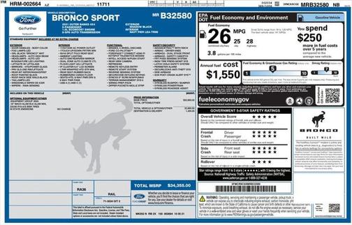 2021 Ford Bronco Sport Outer Banks