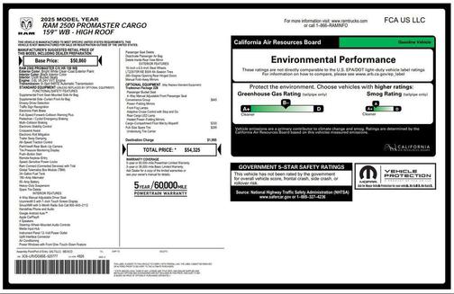 2025 RAM ProMaster 2500 Tradesman