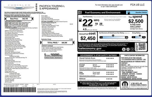 2024 Chrysler Pacifica Touring L
