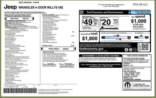 2023 Jeep Wrangler 4xe Willys