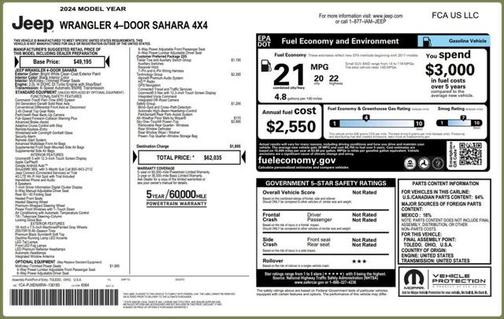 2024 Jeep Wrangler 4-Door Sahara 4x4
