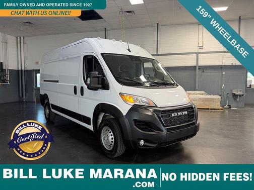 Bright White Clearcoat 2026 RAM ProMaster 2500 Tradesman