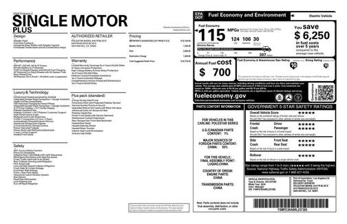 2024 Polestar 2 Long Range Single Motor