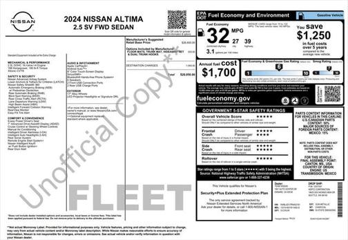 2024 Nissan Altima 2.5 SV