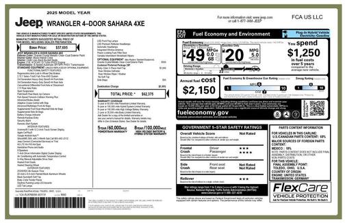 Granite Crystal Metallic Clearcoat 2025 Jeep Wrangler 4xe Sahara