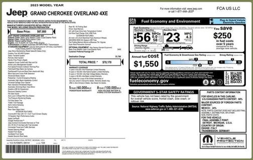 2023 Jeep Grand Cherokee 4xe Overland