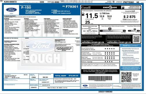Carbonized Gray Metallic 2023 Ford F-150 Lariat