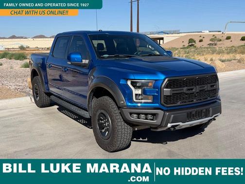 Lightning Blue 2017 Ford F-150 Raptor