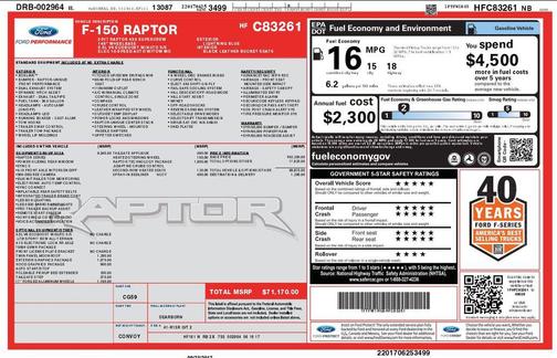 Lightning Blue 2017 Ford F-150 Raptor