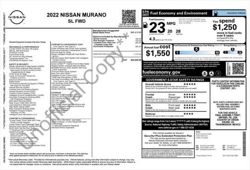 2022 Nissan Murano SL FWD
