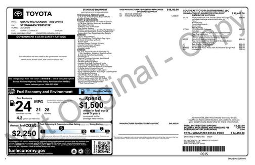2024 Toyota Grand Highlander Limited