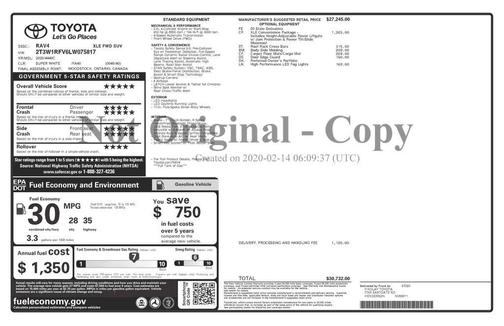 2020 Toyota RAV4 XLE