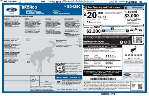 Race Red 2023 Ford Bronco Big Bend