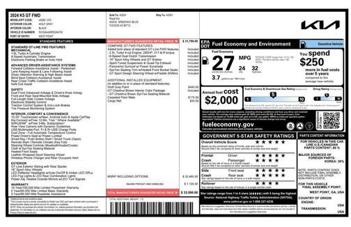 2024 Kia K5 GT