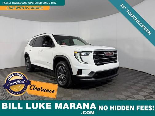 Summit White 2025 GMC Acadia FWD Elevation