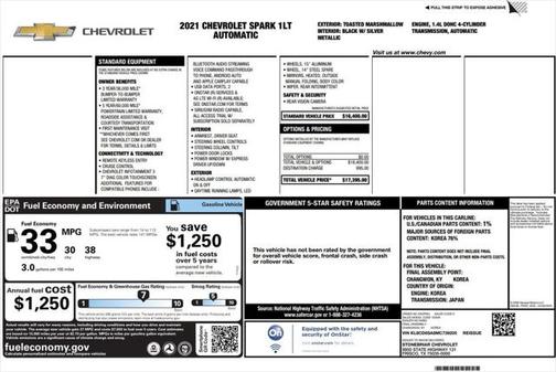 2021 Chevrolet Spark 1LT