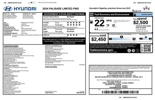 2024 Hyundai PALISADE Limited