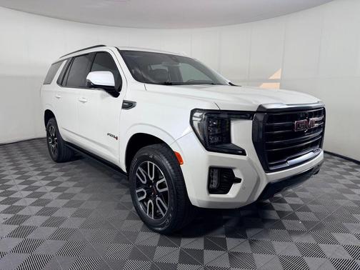White Frost Tricoat 2021 GMC Yukon 4WD AT4