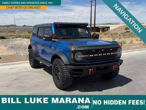 Velocity Blue Metallic 2022 Ford Bronco Wildtrak