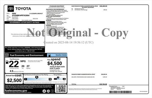 2023 Toyota GR86 Base