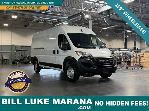 Bright White Clearcoat 2023 RAM ProMaster 2500 High Roof