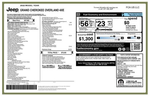 Baltic Gray Metallic Clearcoat 2022 Jeep Grand Cherokee 4xe Overland