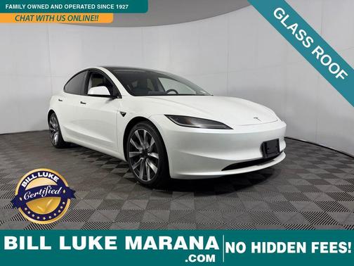 Pearl White Multi-Coat 2024 Tesla Model 3 Long Range