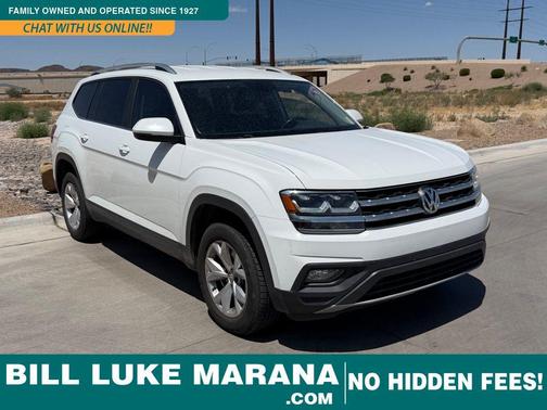 Pure White 2018 Volkswagen Atlas 3.6L SE