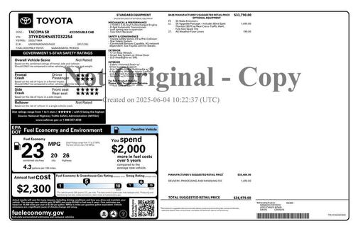 2025 Toyota Tacoma SR