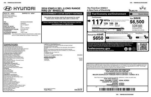 2024 Hyundai IONIQ 6 SEL