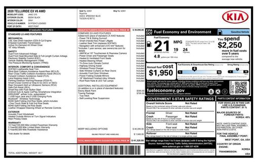 2020 Kia Telluride EX