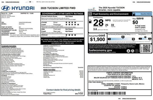 2025 Hyundai TUCSON Limited