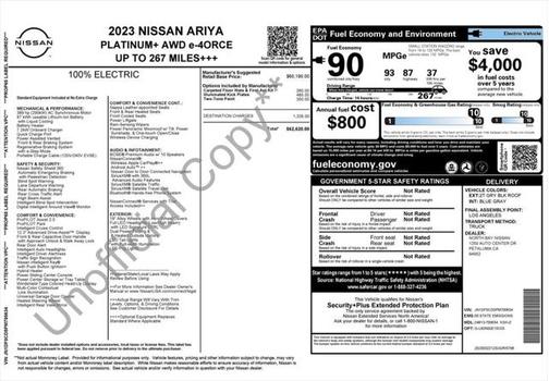 2023 Nissan ARIYA PLATINUM+