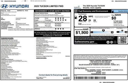 2025 Hyundai TUCSON Limited