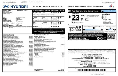 2014 Hyundai Santa Fe Sport 2.4L