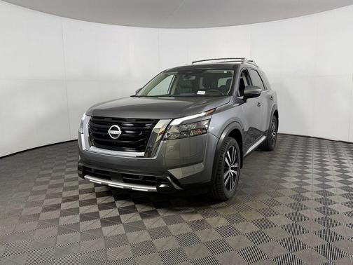 Gun Metallic 2025 Nissan Pathfinder Platinum 4WD