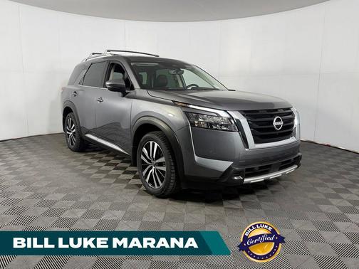 Gun Metallic 2025 Nissan Pathfinder Platinum 4WD