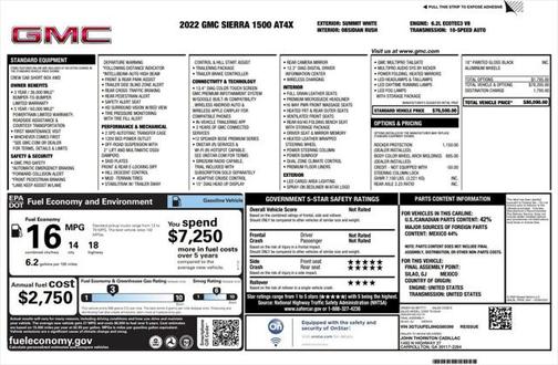 2022 GMC Sierra 1500 AT4X